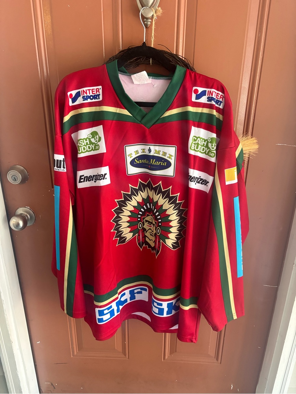 Frolunda Indians Hockey Jersey SHL Champion Season Shirt Long Sleeve Size XL
